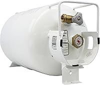 Vista 1 de Flame King YSN301HZL - Cilindro de tanque de propano horizontal de acero de 30 libras para mesas de hoguera, calentadores de patio, barbacoas, RVs