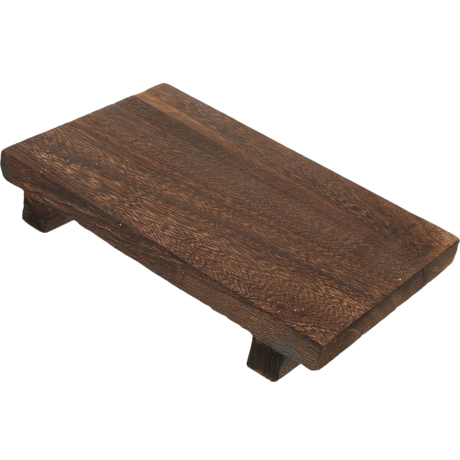 Soporte de pedestal de madera contra el desorden en baños pequeños de casa