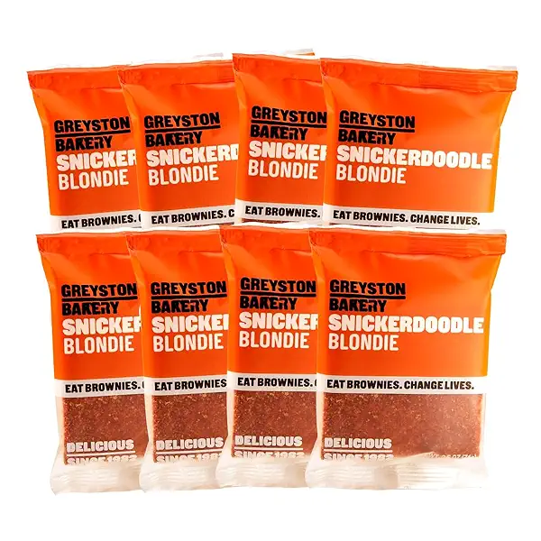 Snickerdoodle Blondie - Brownies & Blondies - Gourmet Food Gift - Preservative Free & Certified Kosher - Box of 8 Individually Wrapped 2.5 oz (Snickerdoodle) 1