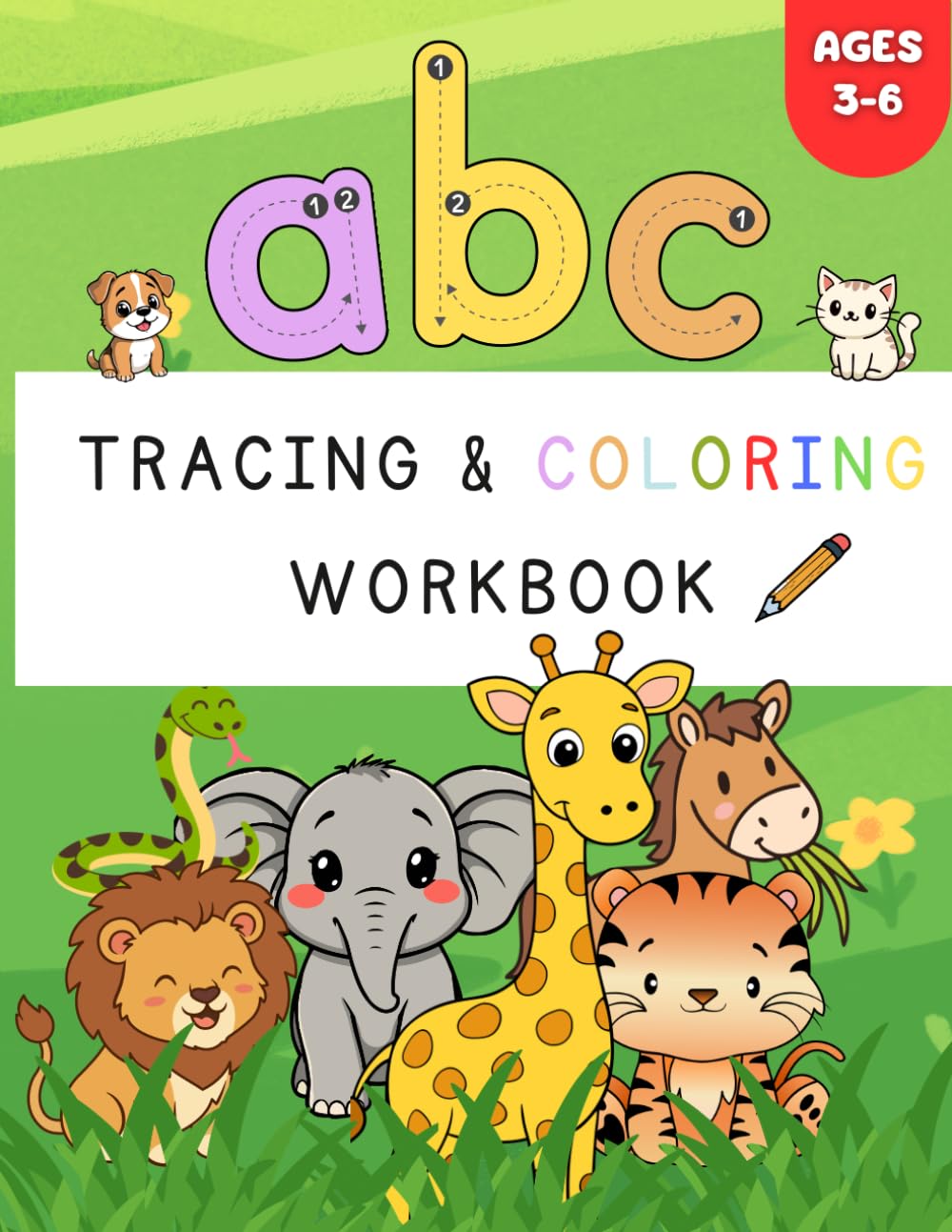ABC Tracing and Coloring Book: Fun Alphabet Practice for Kids Ages 3–6 | Trace Letters, Learn ABCs & Color