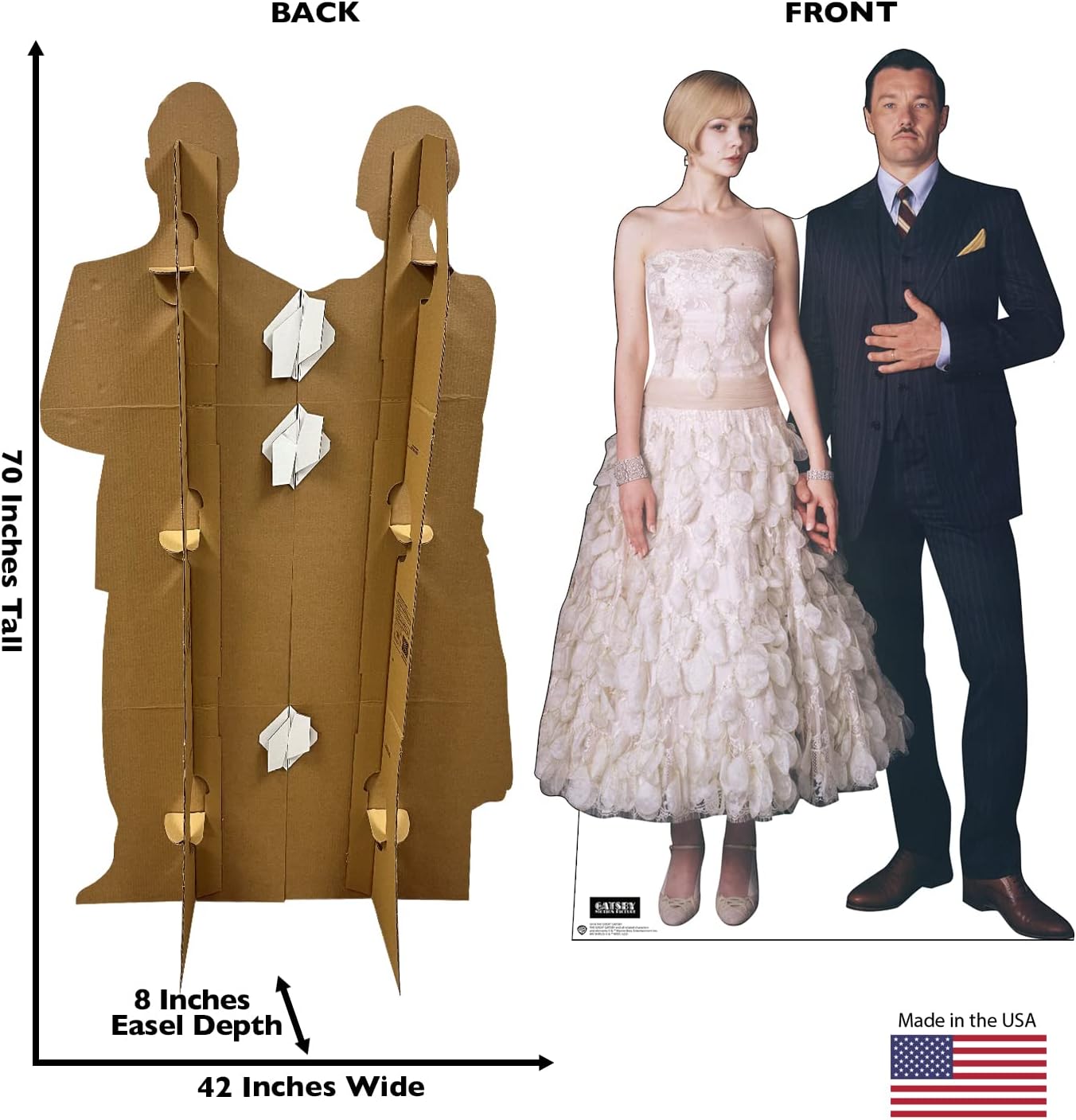 Cardboard People Daisy & Tom Buchanan Cardboard Cutout Standup - The Great Gatsby (2013 Film)