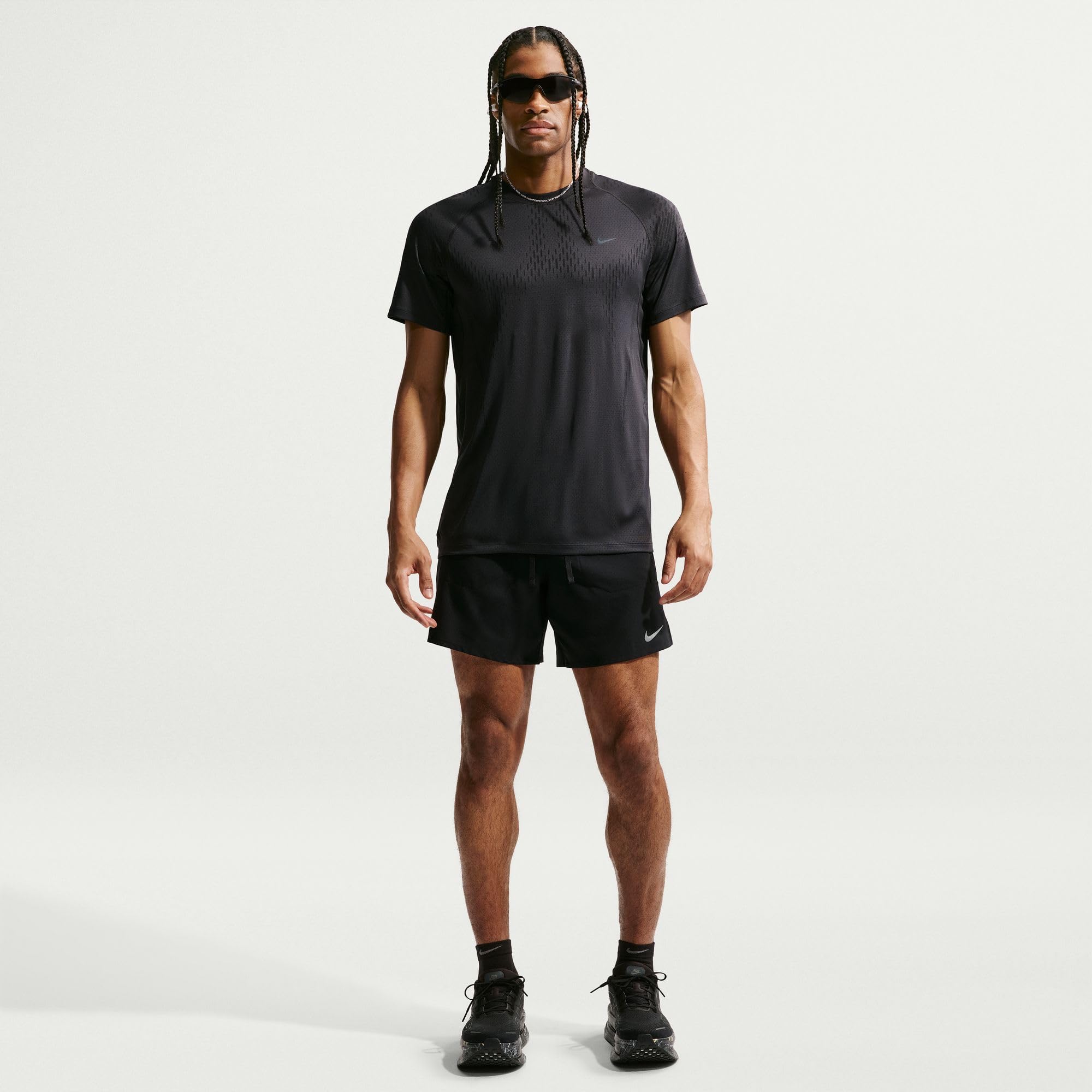 NIKE Górna część z krótkim rękawem Mężczyźni Nike Stride Nike Dri-fit Adv Kurzarm-laufoberteil Für Herren