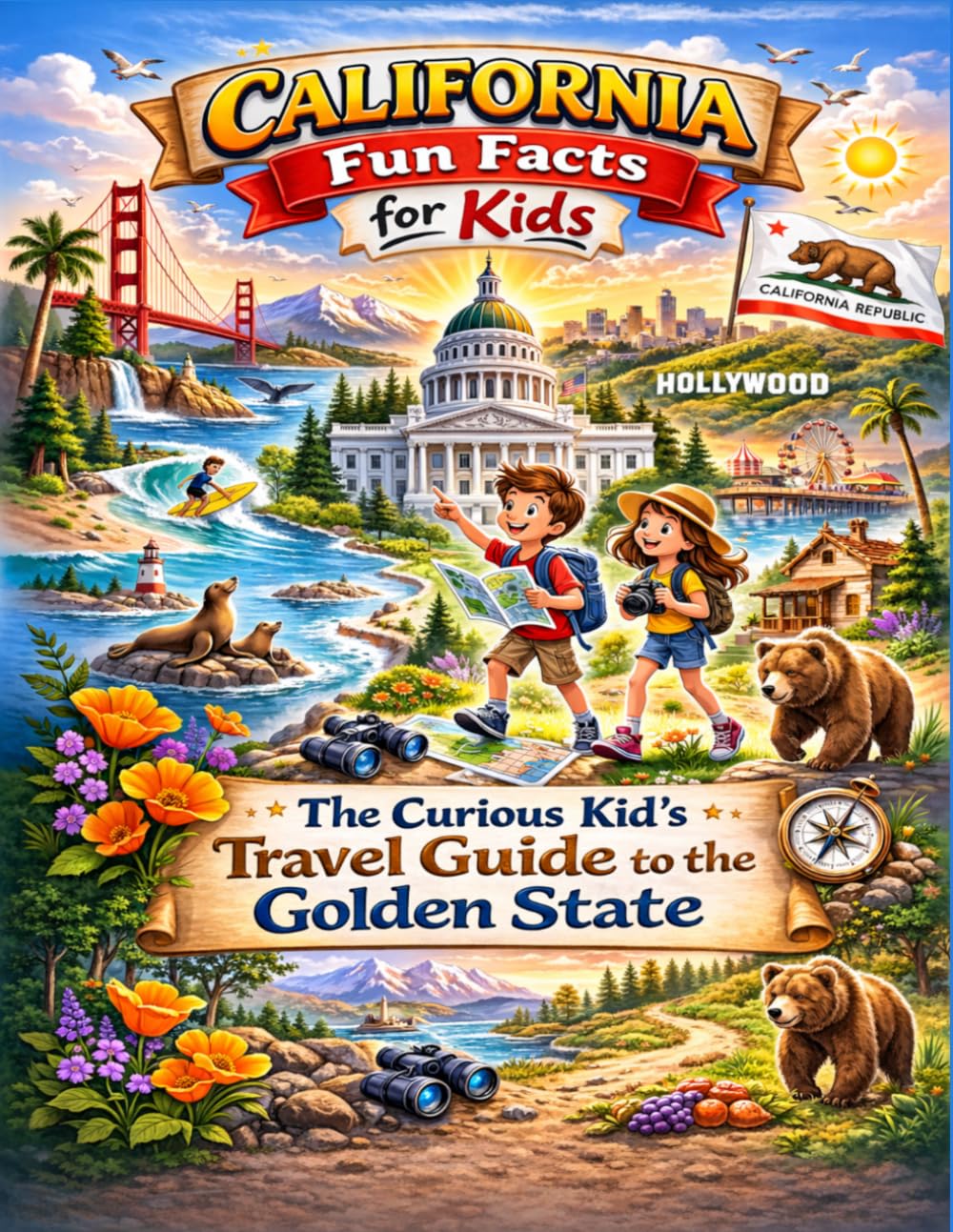 California Fun Facts for Kids: The Curious Kid’s Travel Guide to the Golden State (The 50 States Fun Facts for Kids Series)