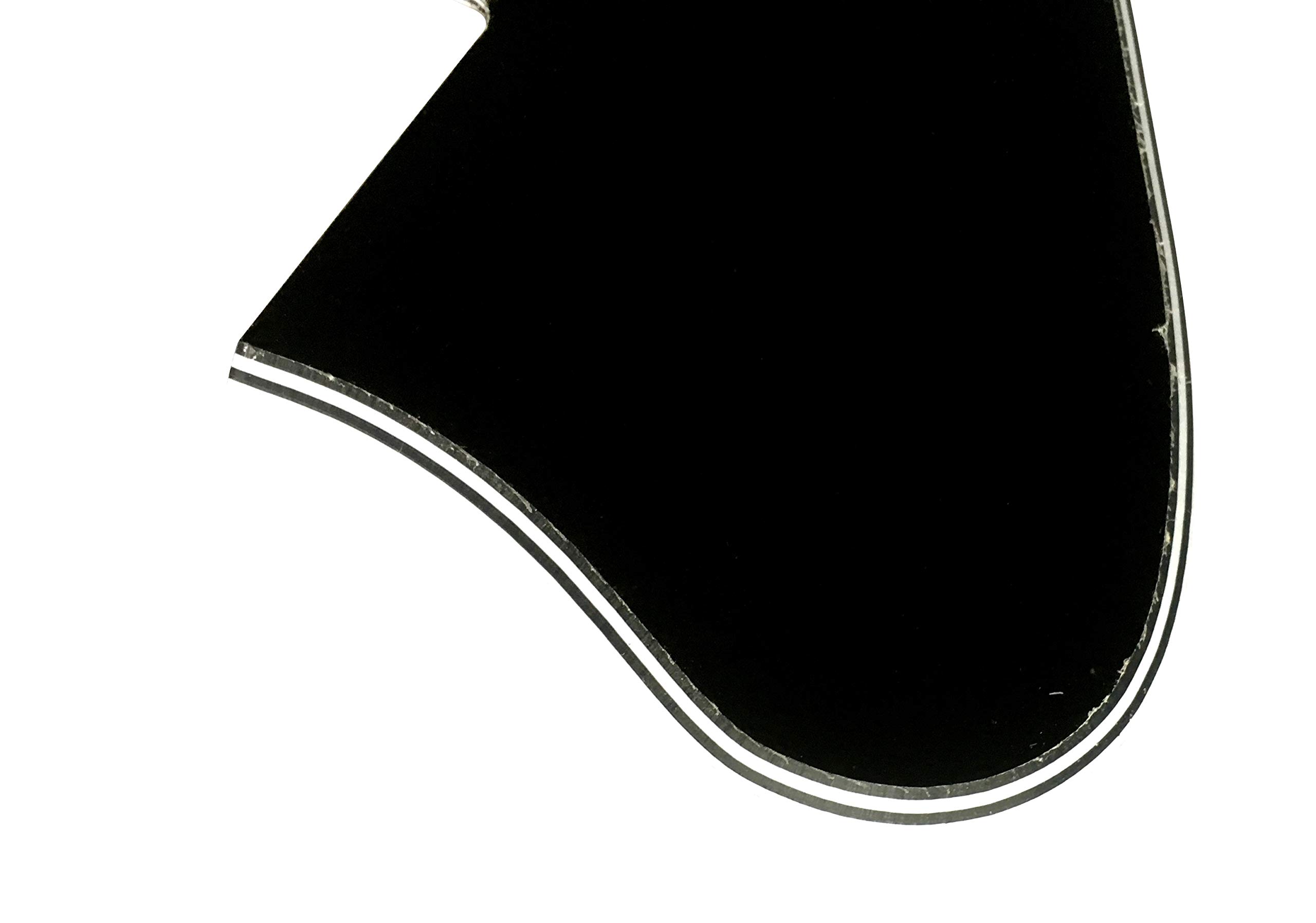 Custom Guitar Pickguard For Gibson ES-335 Style Guitar Pickguard Short (4 Ply Black)