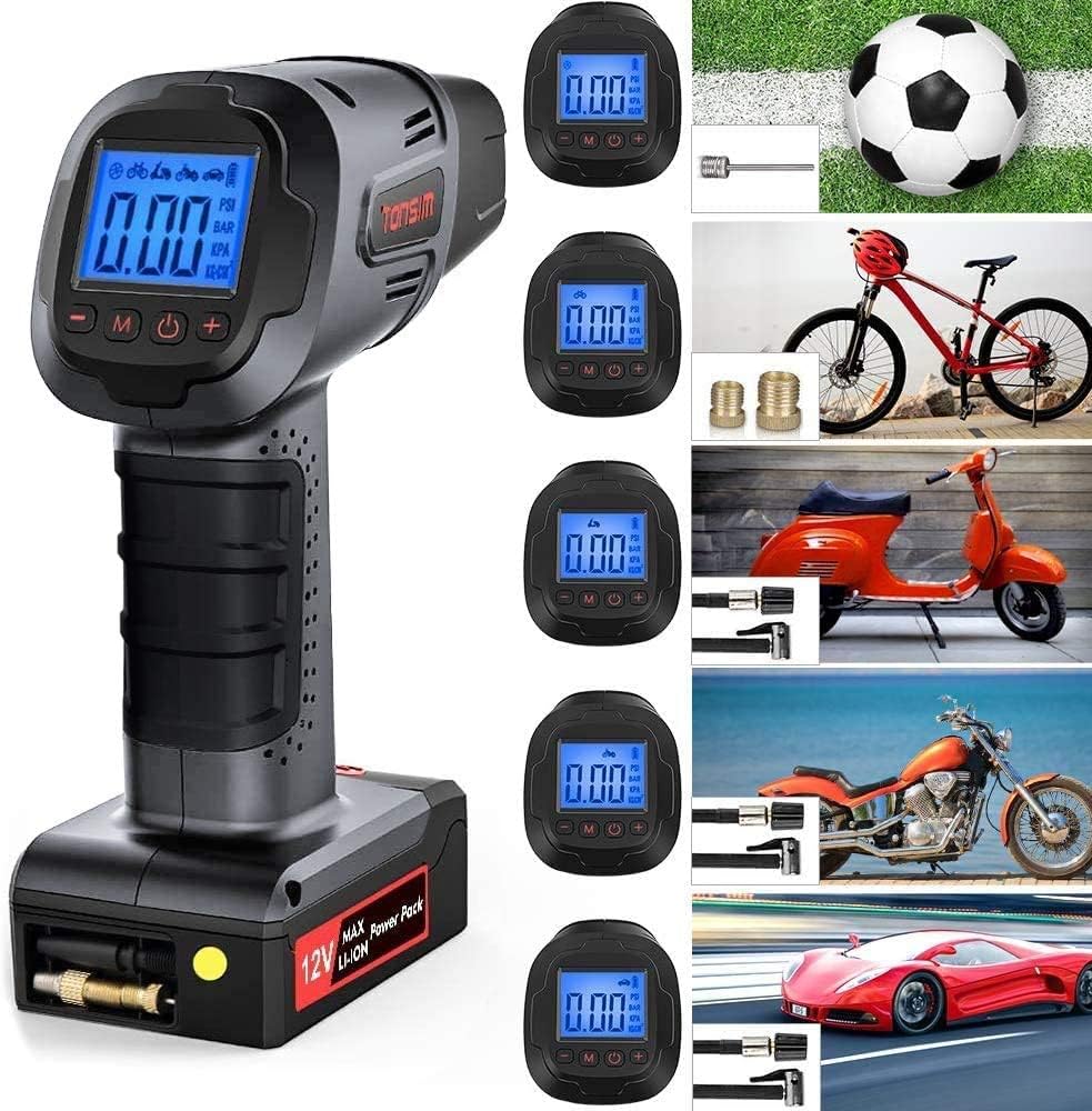 New Arrivals Portable Smart Air Compressor Cordless Tire Inflator Pump with Digital Pressure Gauge, Rechargeable Li-ion Battery Air Pump for Car Motorcycle Bike Air Bed Balls Inflatable Toys Black Friday - 40% OFF Portable Smart Air Compressor Cordless Tire Inflator Pump with Digital Pressure Gauge, Rechargeable Li-ion Battery Air Pump for Car Motorcycle Bike Air Bed Balls Inflatable Toys