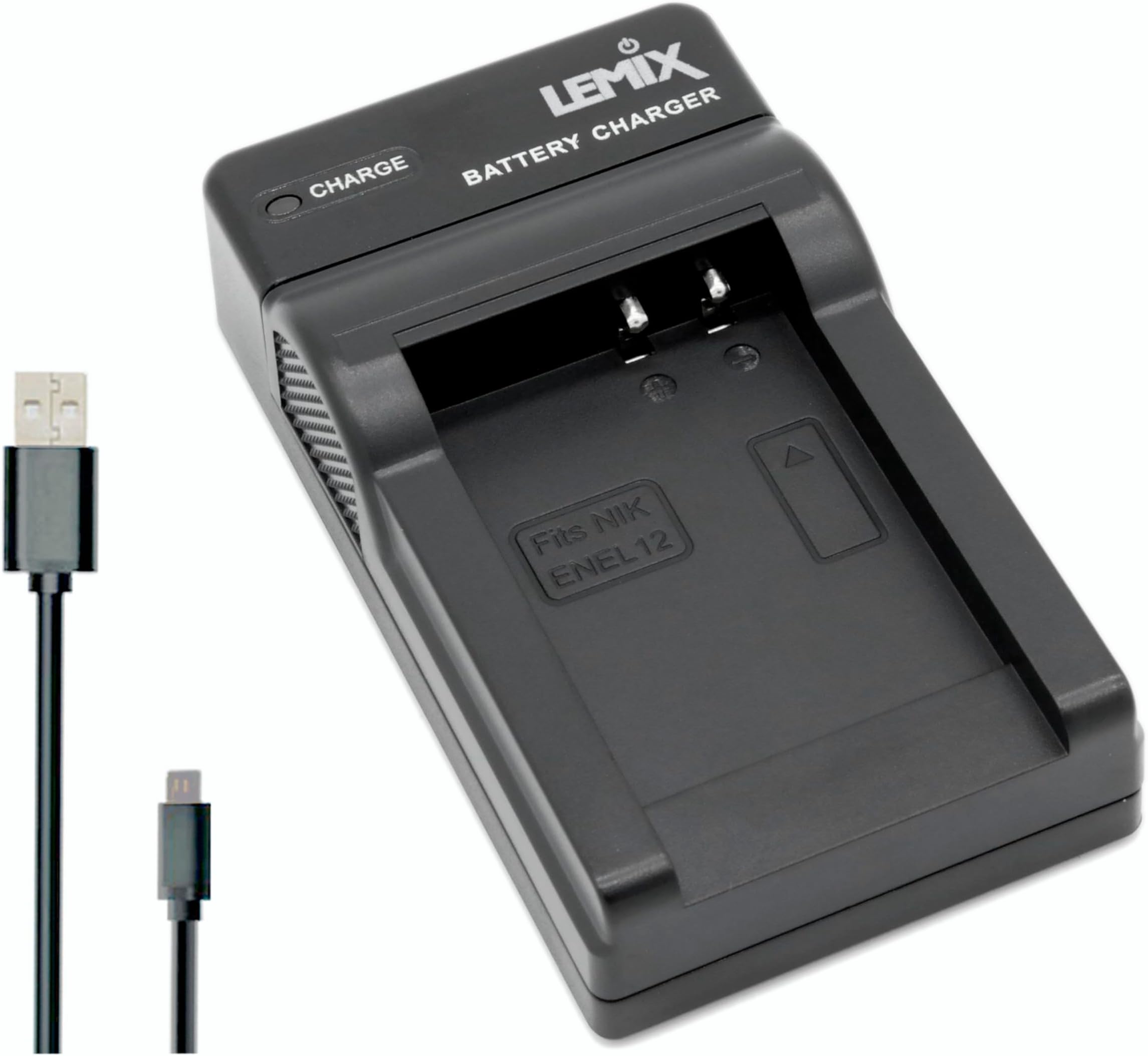 Lemix (Nik-ENEL12) Ultra Slim USB Charger Compatible with Nikon EN-EL12 Battery & Listed Nikon Coolpix Series Models