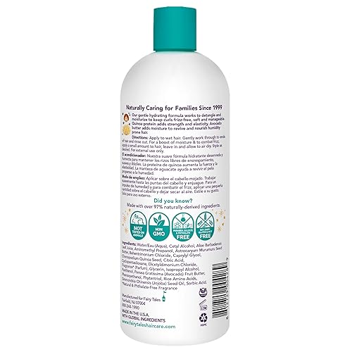 Miniatura 2 de Fairy Tales Curly Q Kids - Acondicionador hidratante para tipos de cabello rizado y multicultural, sin parabenos, sin sulfatos, sin gluten, sin