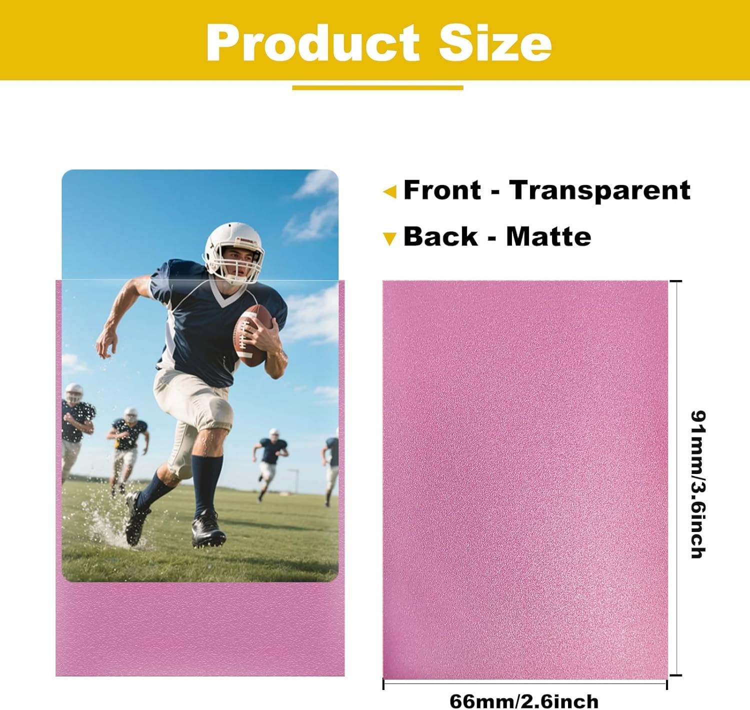 Fundas para tarjetas de alta calidad, 150 fundas de 66 x 91 mm, compatibles con tarjetas de intercambio de tamaño estándar, tarjeta de juego MTG, tarjeta de béisbol, tarjeta deportiva (rojo