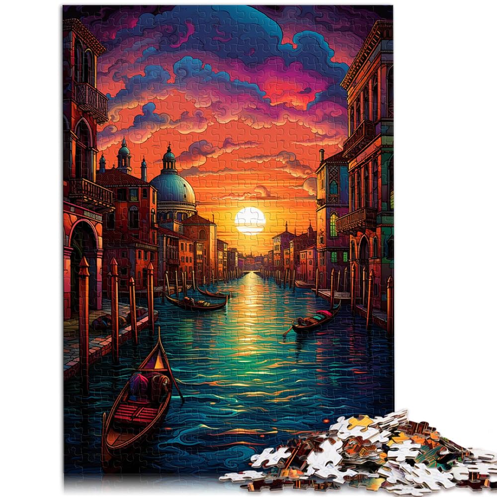 Jigsaw Puzzle for Adults 1000 Pieces Venice Italy for Puzzle Gifts 26x38cm Stress Reliever Staycation Kill time for teenager 14+ โ image 1