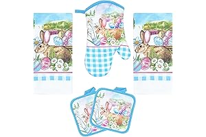 Lobyn Value Packs Oven Mitts and Pot Holders - Kitchen Towels and...