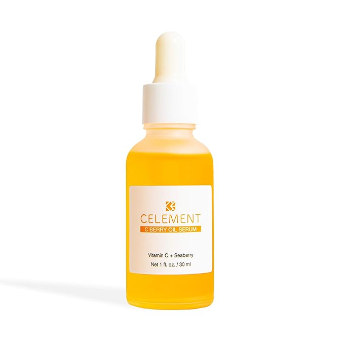 C Berry Oil Serum - Vitamin C, Sea Buckthorn Oil, Rosehip oil, Jojoba Oil, Squalane, Reduce Hyperpigmentation, Age Spots, Acne Scars, Fine Lines, and Promote Bright Glowing Skin, 1 fl. oz C Berry Oil Serum - Vitamin C, Sea Buckthorn Oil, Rosehip oil, Jojoba Oil, Squalane, Reduce Hyperpigmentation, Age Spots, Acne Scars, Fine Lines, and Promote Bright Glowing Skin, 1 fl. oz