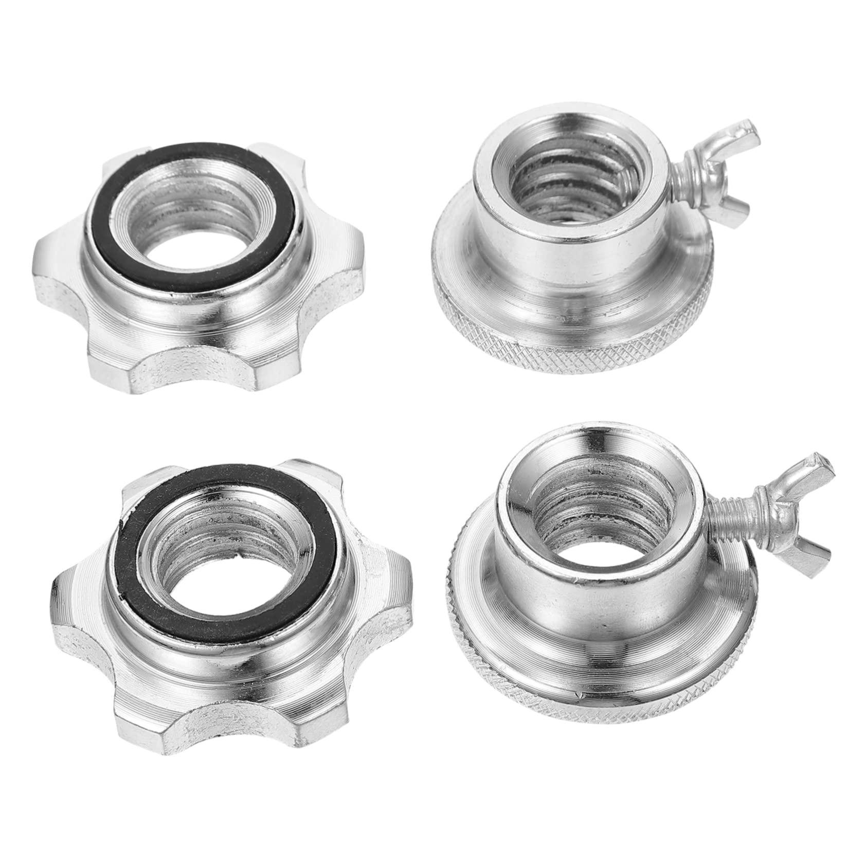 OUNONA Weight Lifting Barbell Lock Collars Dumbbell Bar Clips Collars for Barbell Bars