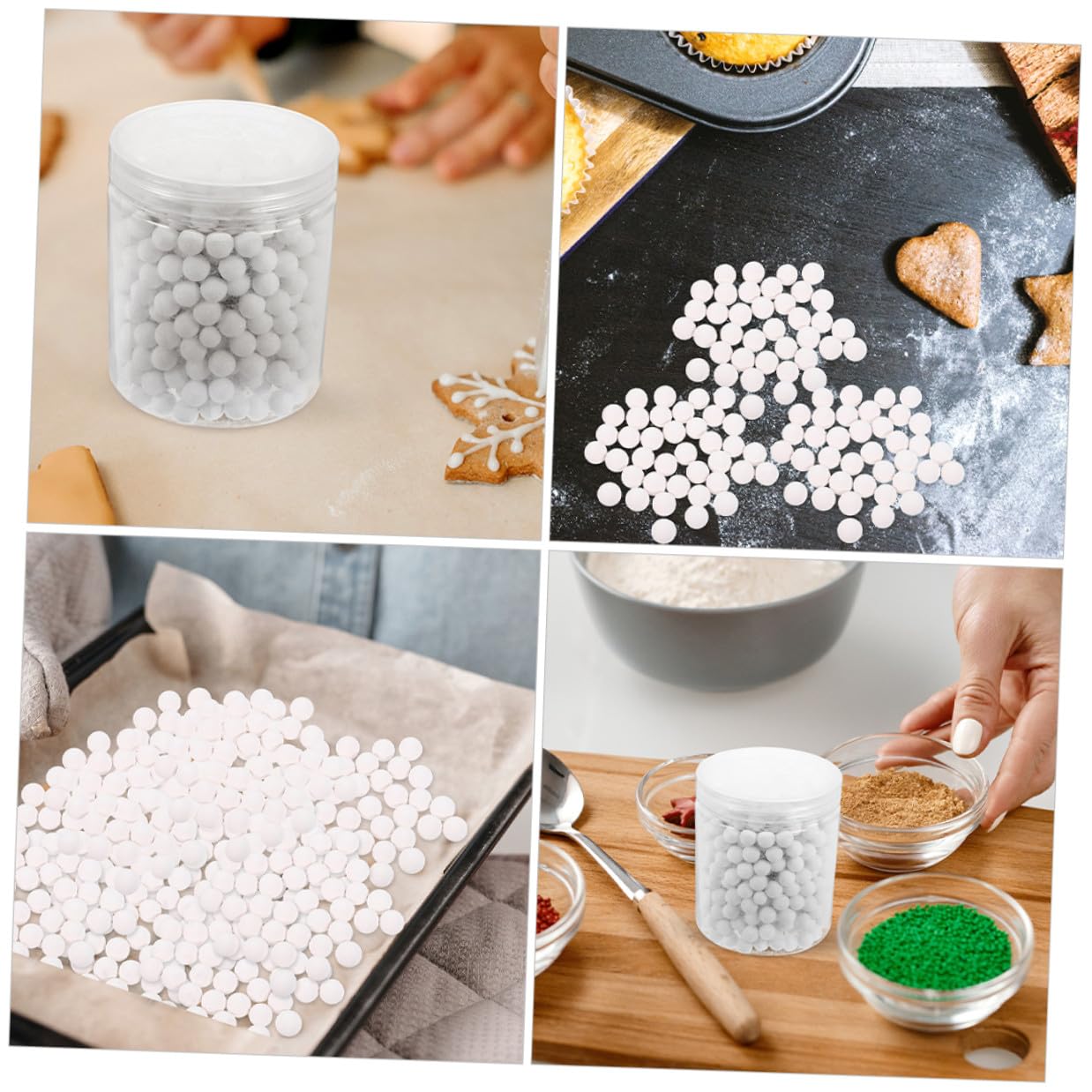 TOYANDONA Pesas para Tartas Redondas de Cerámica Reutilizables 800 G 10 Mm para Hornear Pasteles y Masa Herramientas para Repostería en Cocina Doméstica