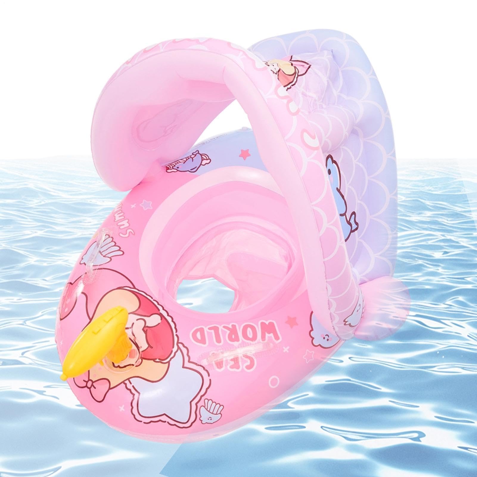 Bouée gonflable pour protéger bébé du soleil à la piscine - 8