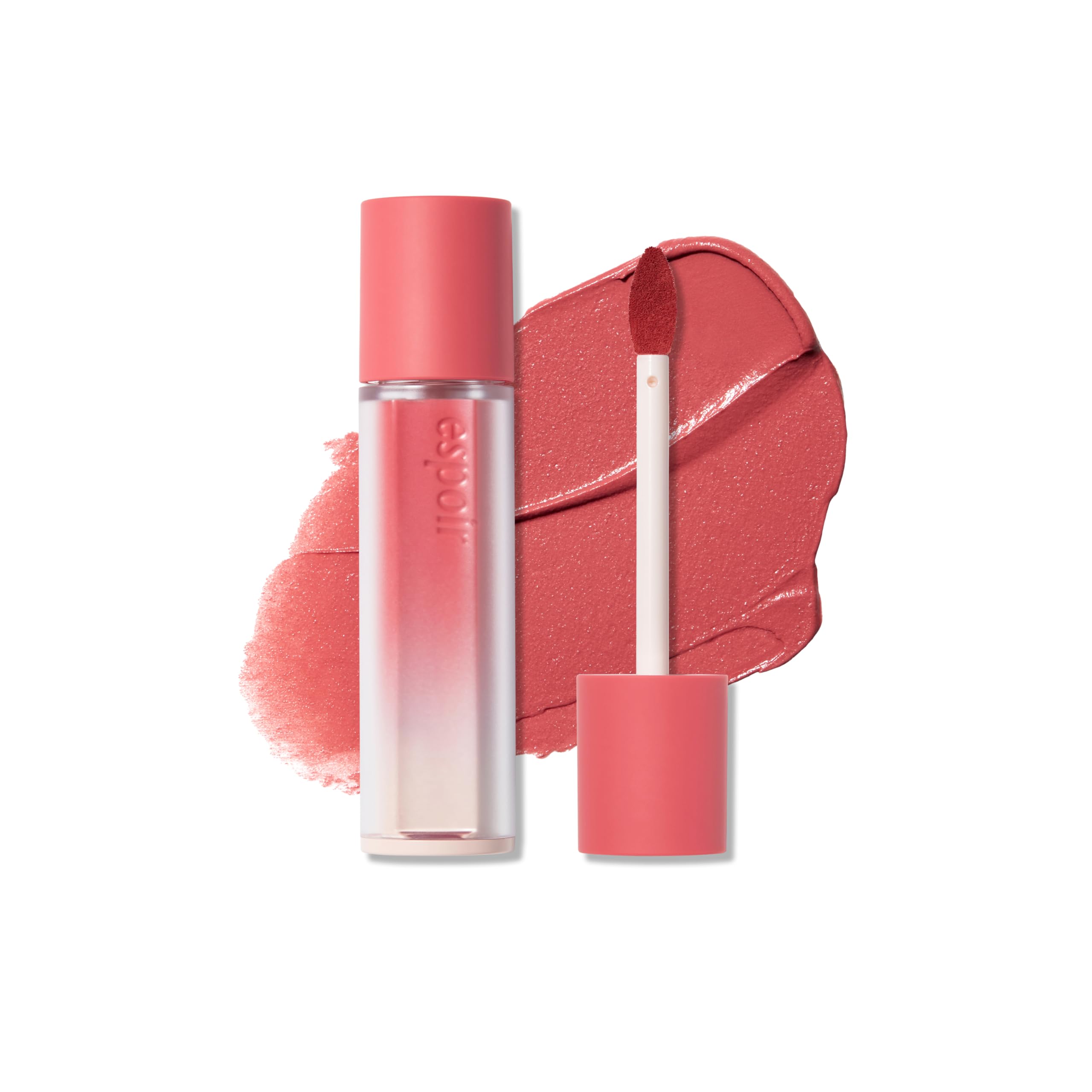 Espoir Couture Lip Tint Fitting Blur #3 Sour Peach | Smudge-Proof Fixing Lip Stain, Soft & Creamy Texture without Flaking, Lightweight and Comfortable Matte Finish, Korean Makeup, Vegan, 0.14 oz