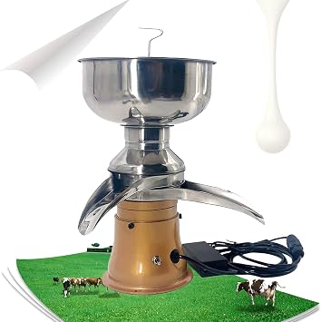 Electric Milk Centrifugal Separator, Professional Cream Skimming Machine, Food Grade Material, Safe and Healthy Beige