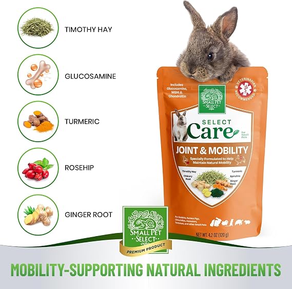Small Pet Select Joint Mobility Support Supplement, Rabbits, 4.2 oz