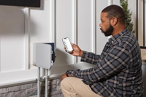 Miniatura 16 de Moen Controlador inteligente de rociadores de 8 zonas, sistema de riego inteligente conectable con Wi-Fi con temporizador automático de agua,