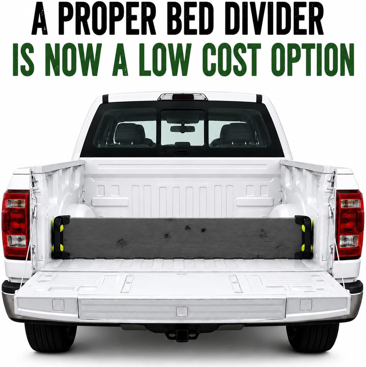 McNamara Truck Bed Divider End Caps for 2x8 Boards, Pair, Compression Fit Cargo Organizer, Bed Storage (Board Not Included)