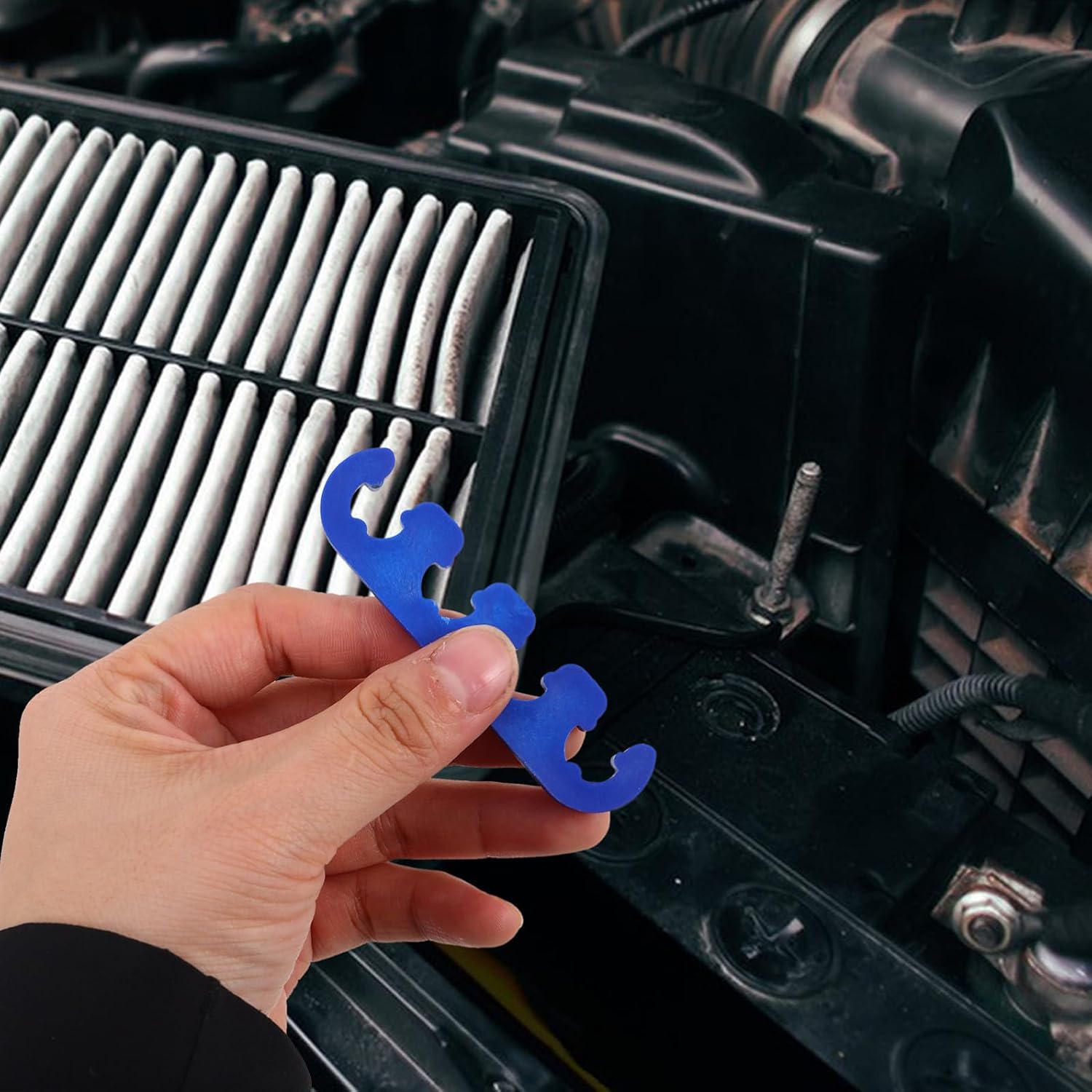 Car Engine Spark Plug Wire Separators Holder 6pcs 7mm-9mm Ignition Wire Organizer Compatible with Chevrolet Vehicle