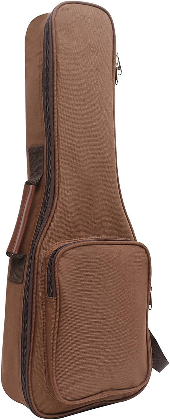 UKUEE Solid Color Waterproof Ukulele Case with 10MM Sponge Padding Double Shoulder