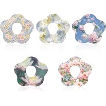 25pcs Waterproof Adhesive Overlay Patches for Dexcom G7, 5 Floral Designs Breathable Sensor Over Covers Stickers with Holes for G7 Overpatch Accessories