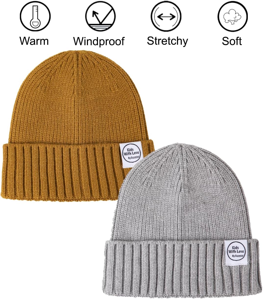 Baby Beanie Toddler Winter Hat Infant Babies Newborn Kids Beanies Knit Hats Girl Boy image 2