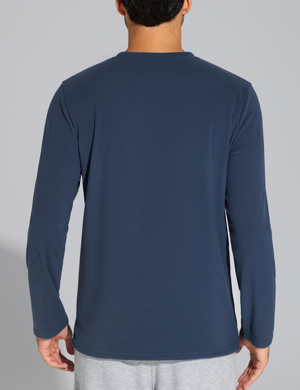 THE GYM PEOPLE Men's Long Sleeve Base Layer Thermal Shirts Stretchy Crewneck Basic Casual Pullover Undershirt Tee Tops - Image 4