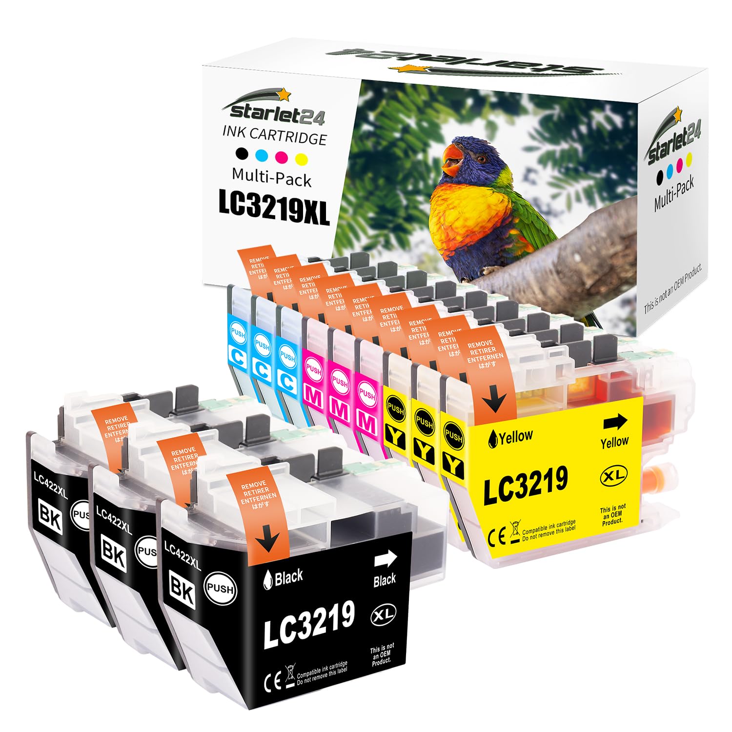 LC3219XL LC3217 Cartouches D'encre De Rechange Pour Brother LC3219 3219