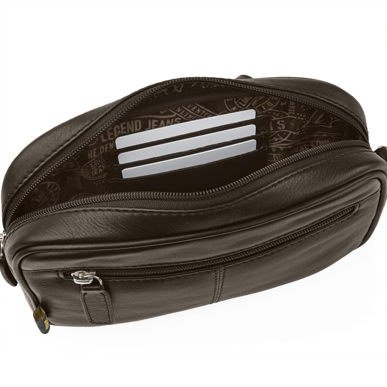 Lois - Bolso de Mano para Hombre Multifuncional de Piel