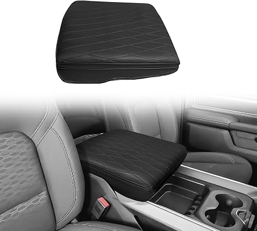 Miniatura 41 de Muslogy Funda para reposabrazos de consola central compatible con Chevy Silverado/Tahoe y GMC Sierra/Yukon 2007-2013, cojín para reposabrazos