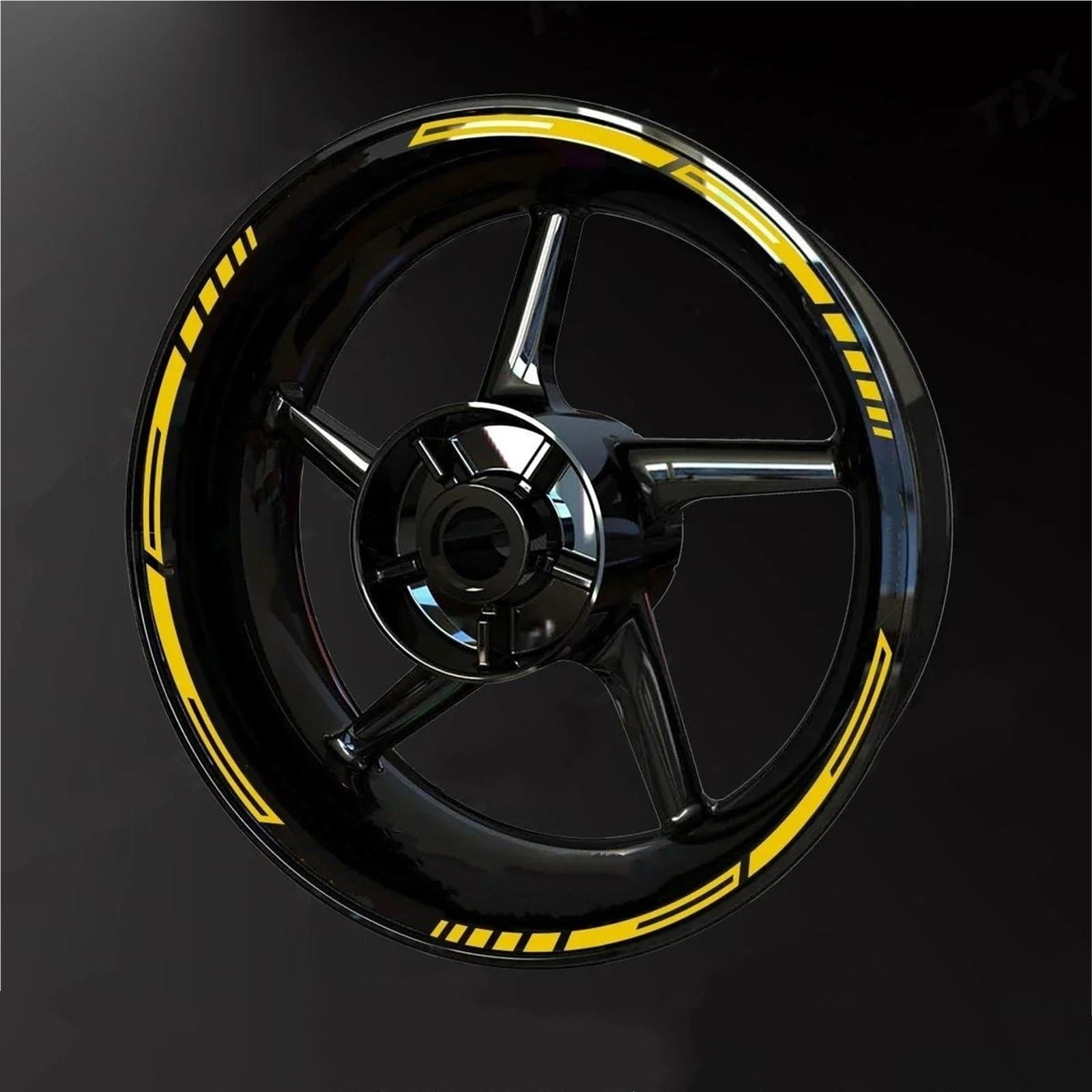 Wheel Stickers Motorcycle Wheel Reflective Decal for for Fazer 17inch Stripe Tape Sticker Rim Stickers Hub Decals Rim Reflective Decal