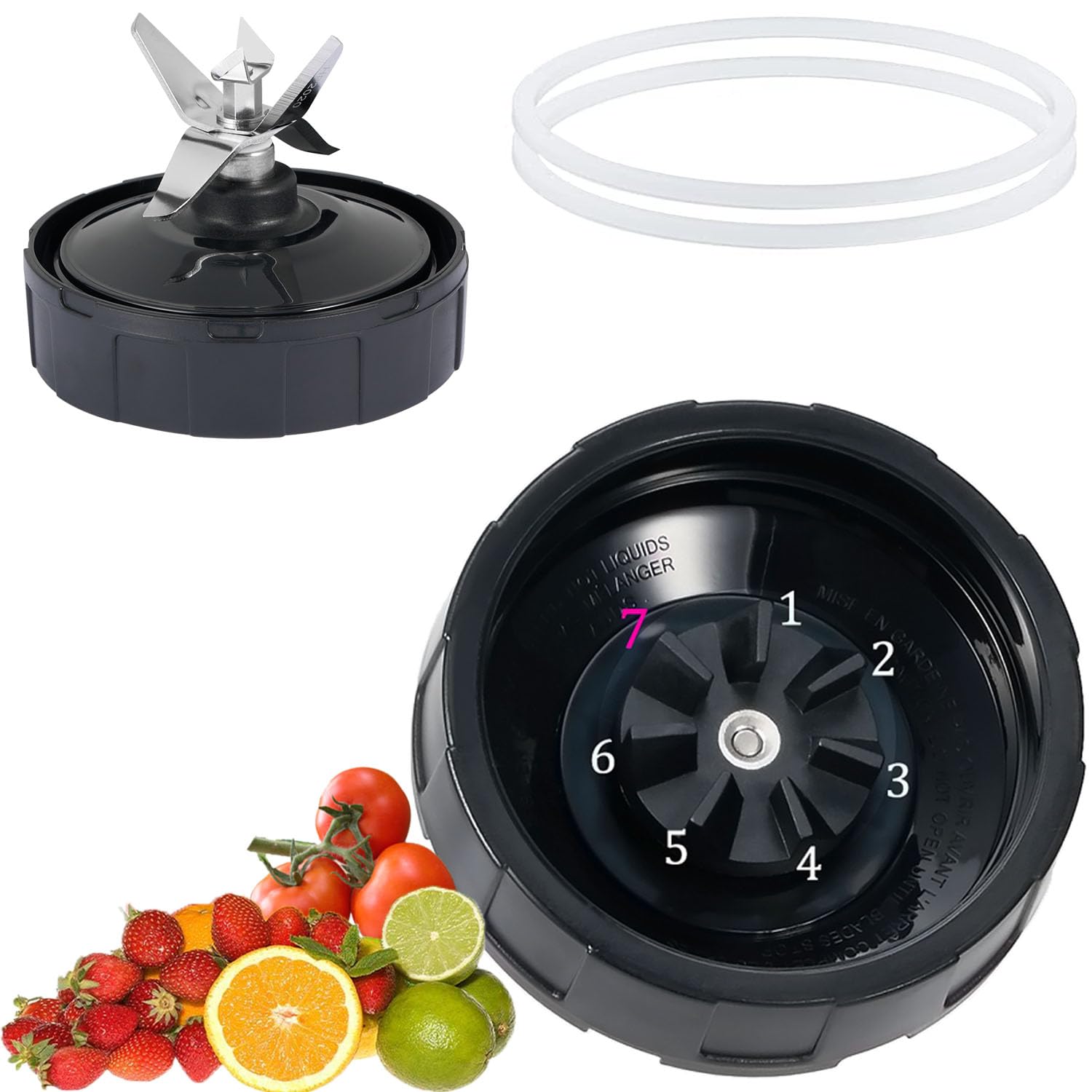 Amazon.com: [Upgrade ] Replacement 7-Fins Male Blender Blade Parts