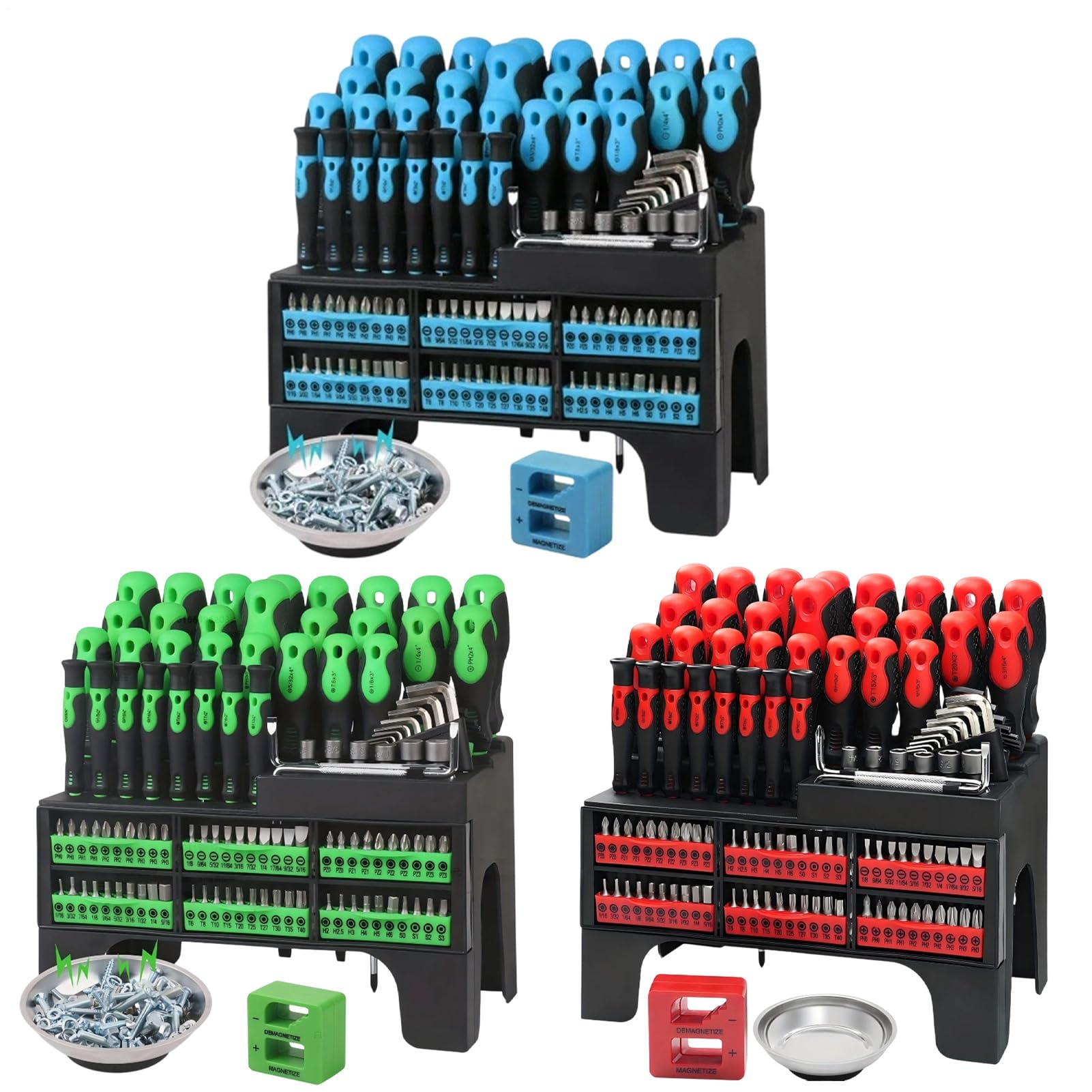 Juego De Destornilladores Magnéticos Punta Magnética Para Herramienta De | Juego de Destornilladores para Reparación con Estuche para Relojes Gafas Electrodomésticos Reparación d