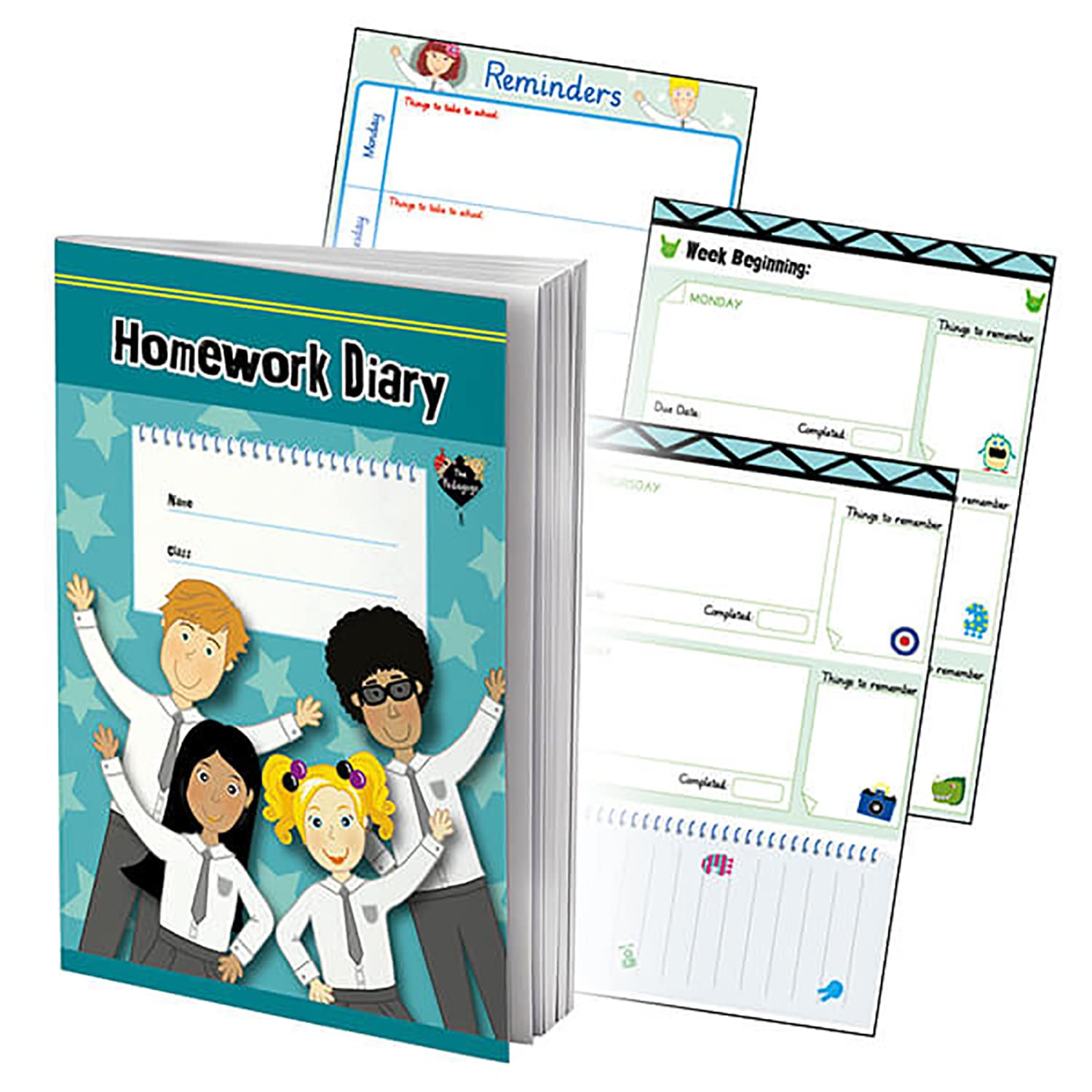 2 Pedagogs Homework Diary Record Book Childrens Pupils School Log Teachers A5 Primary Teaching Services