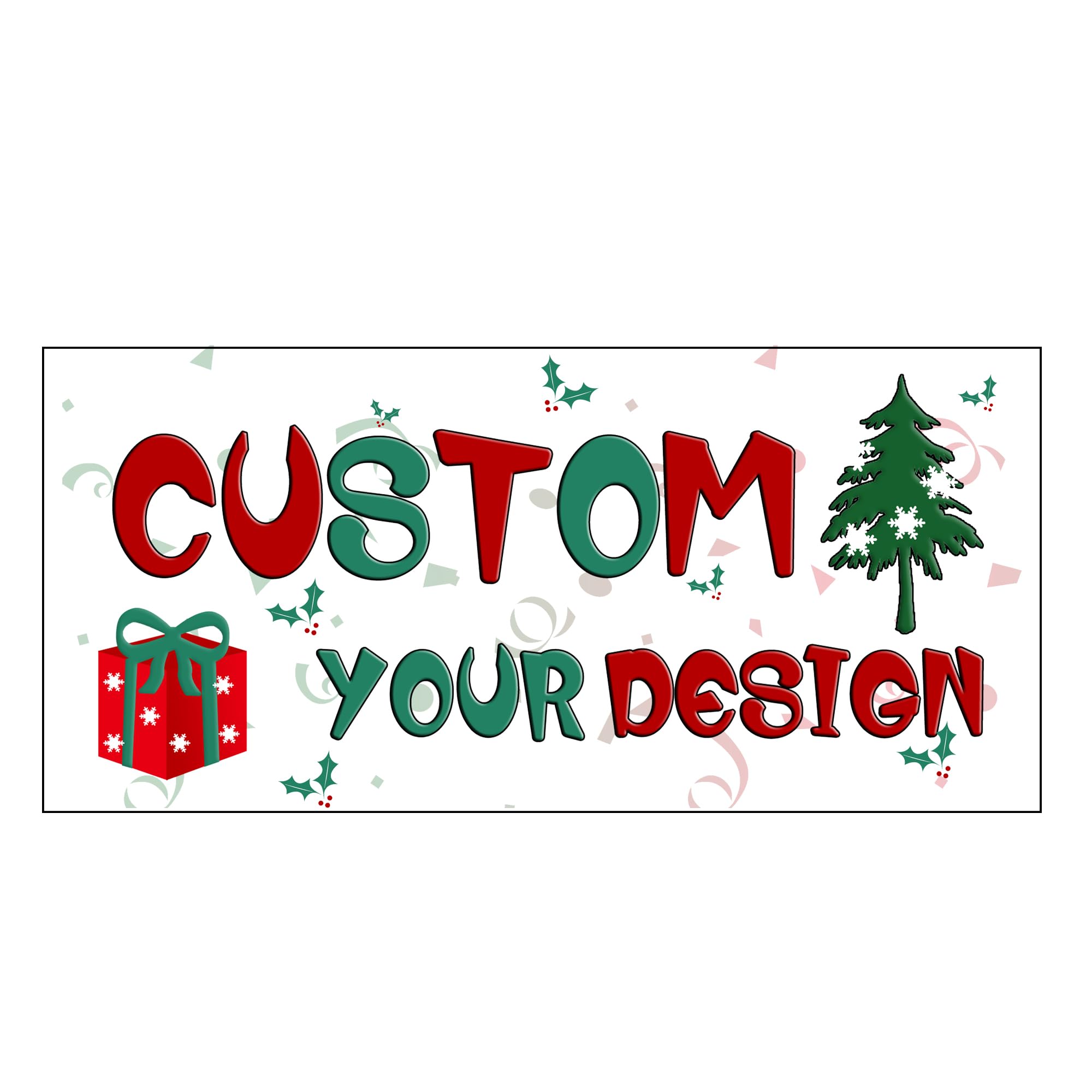 Personalize Christams 16OZ UV DTF Glass Cup Can Wrap Transfers Stickers Drinks for DIY Glass Mug Logo Custom Labels Decals (50pcs 10designs)