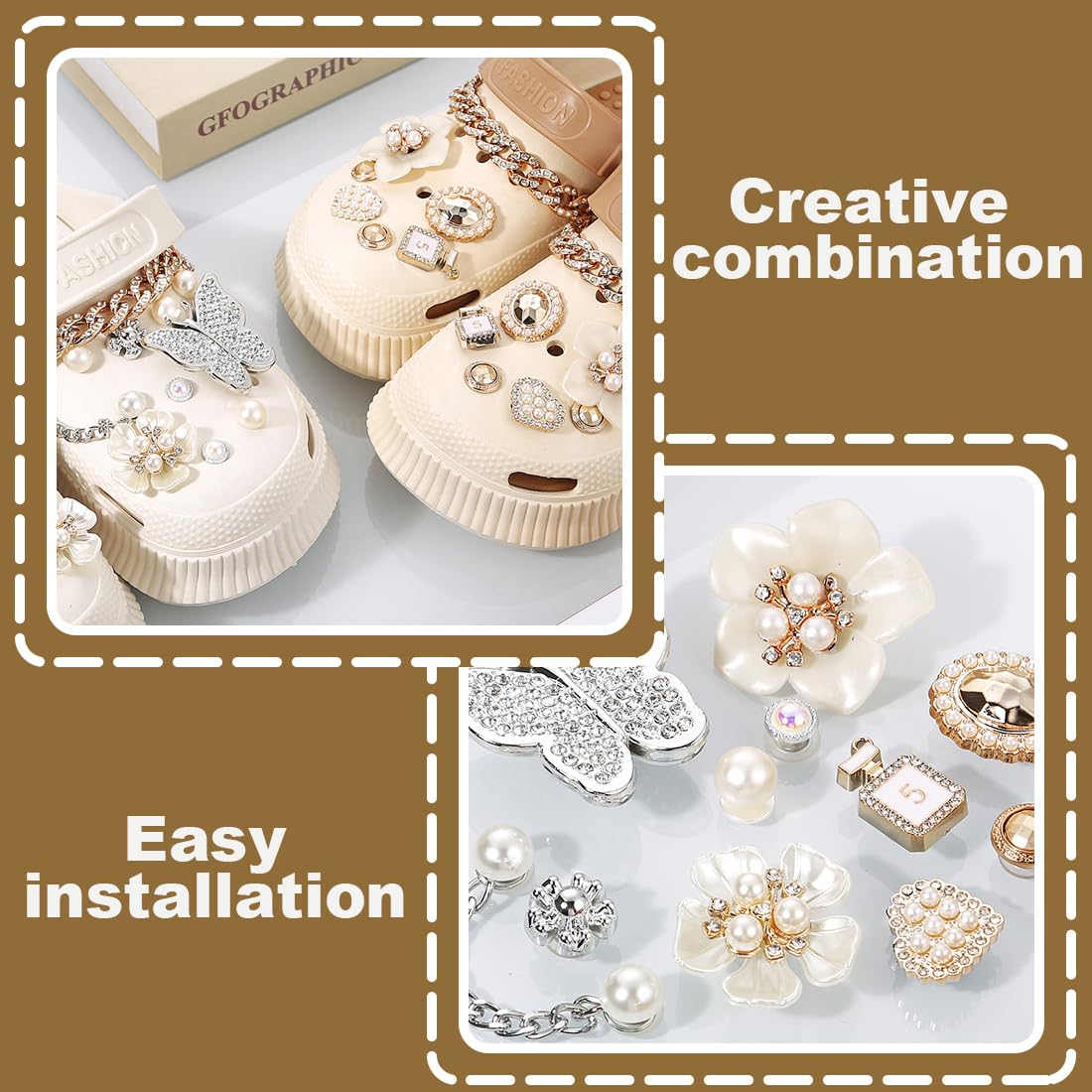 32 adornos para zapatos con diamantes de cristal, accesorios para zapatos DIY, diseño de flores, accesorios brillantes con diamantes de cristal, para cumpleaños de mujeres y niñas.