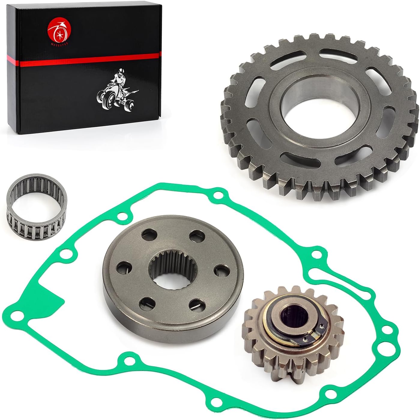 One Way Starter Clutch + Driven Gear Reduction Gear W/Gasket For Honda CRF450X 2005-2009 2012-2017 11395-MEY-671