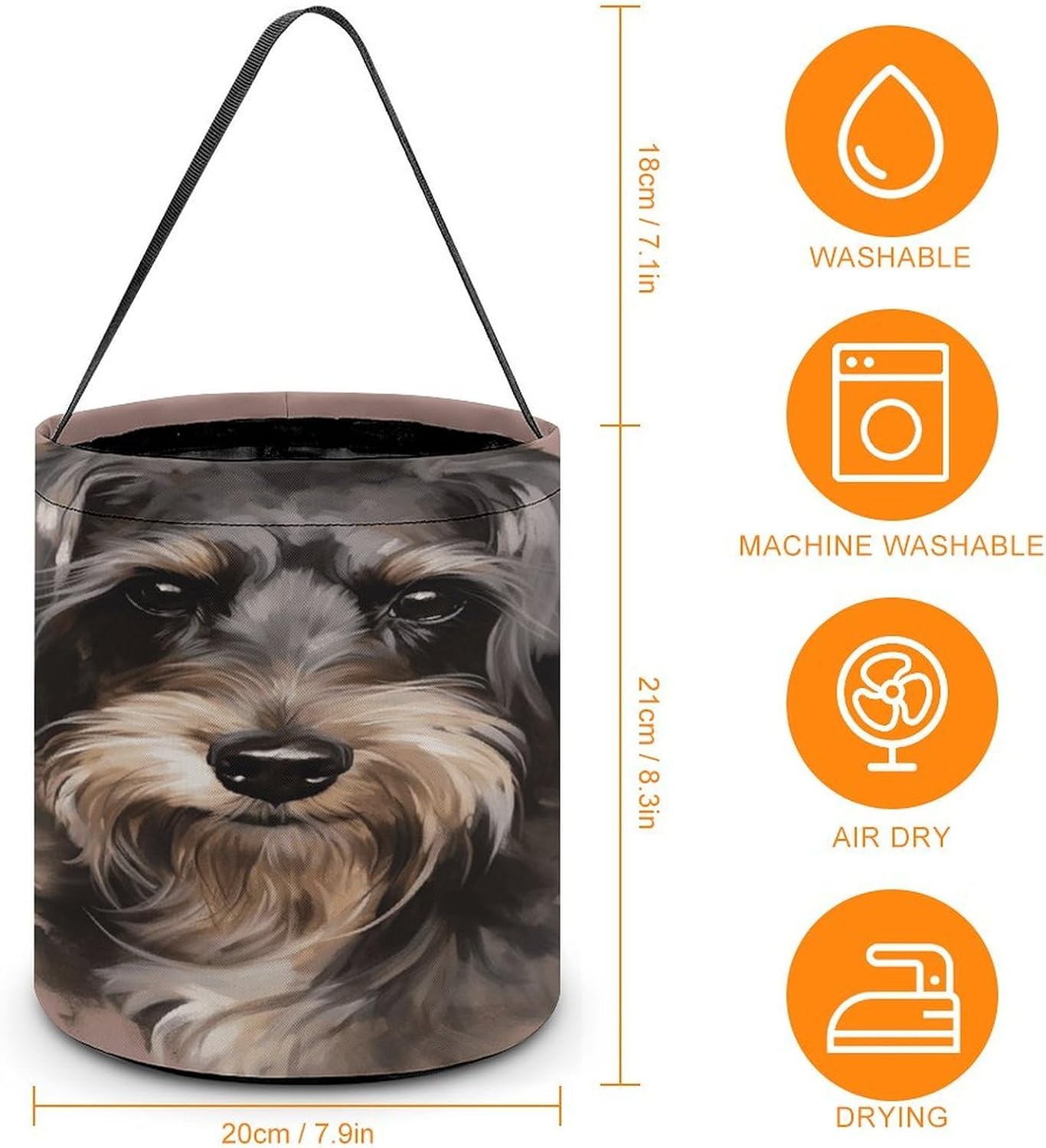 Dog Large Halloween Trick Or Treat Basket with Handle image 2