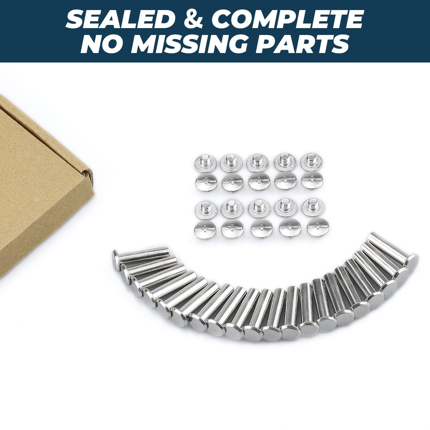 Stainless Steel Binding Screws - 40 Sets -6