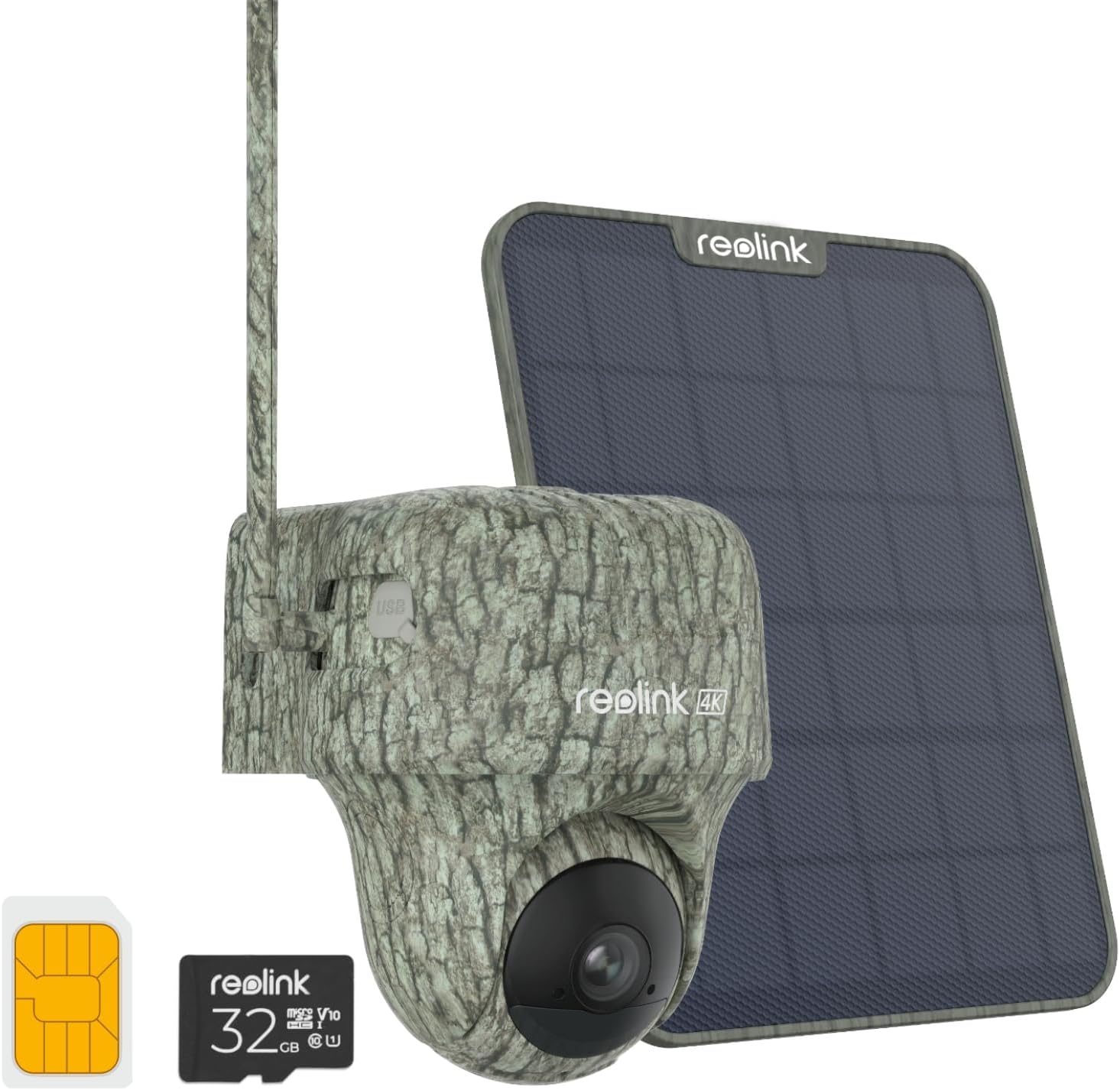 4G LTE Cellular Security Camera Outdoor Wireless, Go Ranger PT+Solar Panel, No WiFi, 360° Animal Detection, 4K HD PTZ Trail Camera with Night Vision(No Glow), App Control, Live Streaming