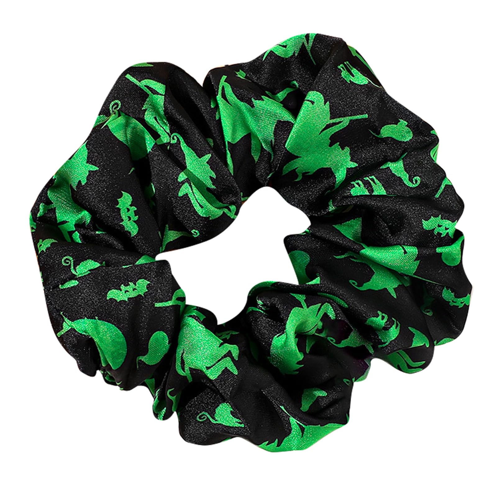 Fentency Halloween Hair Scrunchies Elastic Satins Hair Ties Ponytail Holders Hair Bands Halloween Accessories for Women Girls