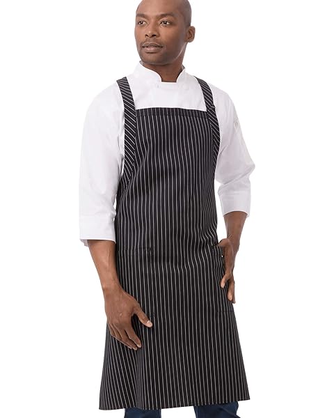 Chef Works Unisex Cross-Back Bib Apron