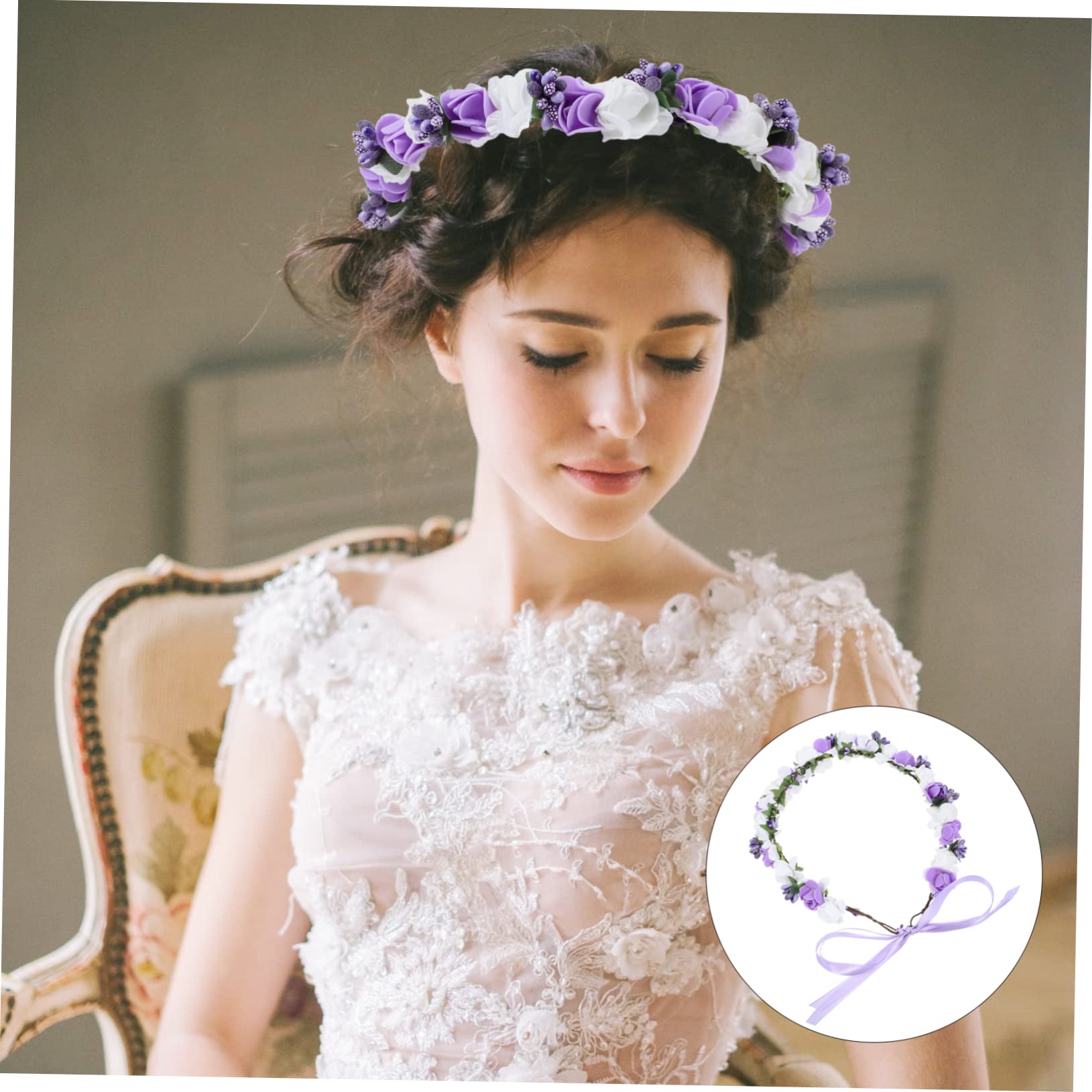 Healeved 4pezzi Coroncina Per Matrimoni Festival Fotografie e Speciali Accessorio Costume Pe