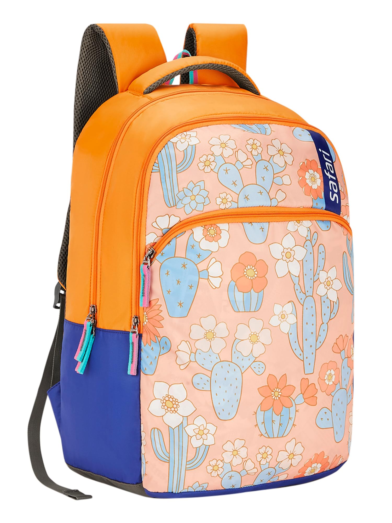 Safari Cacti School Bag For Girls, Capacity - 36L, 2 Compartments Backpack For kids