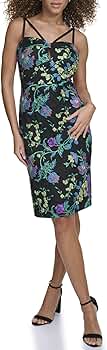Siena Women's Floral Embroidered Mesh Midi Dress, Blck Multi at Amazon Women's Clothing store Siena Women's Floral Embroidered Mesh Midi Dress, Blck Multi at Amazon Women's Clothing store