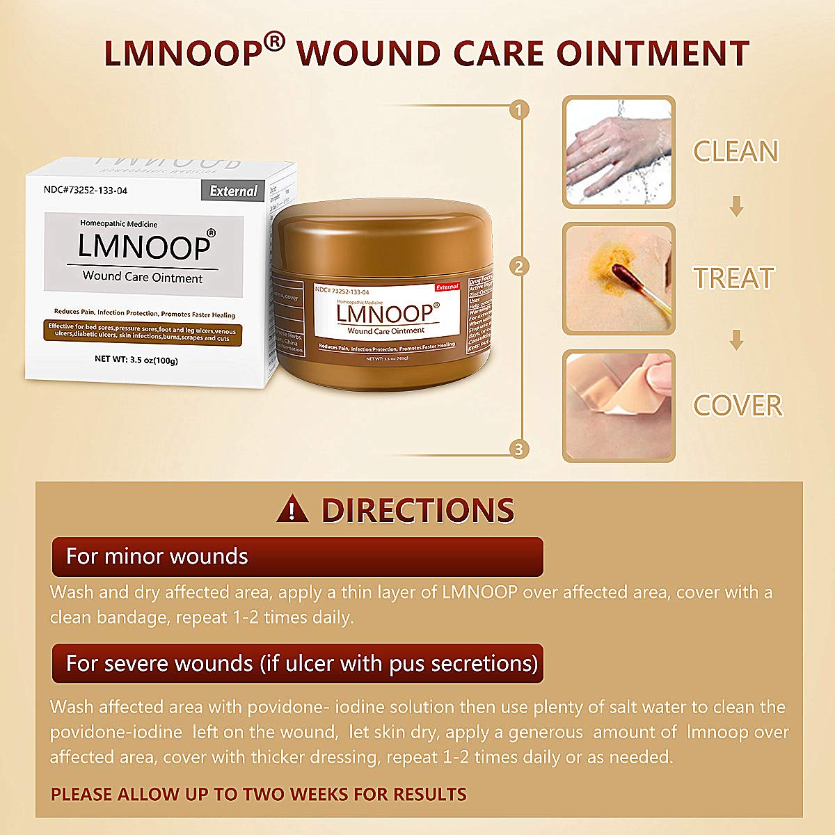 LMNOOP® Bed Sore Cream Infection Protection Skin Healing Treatment