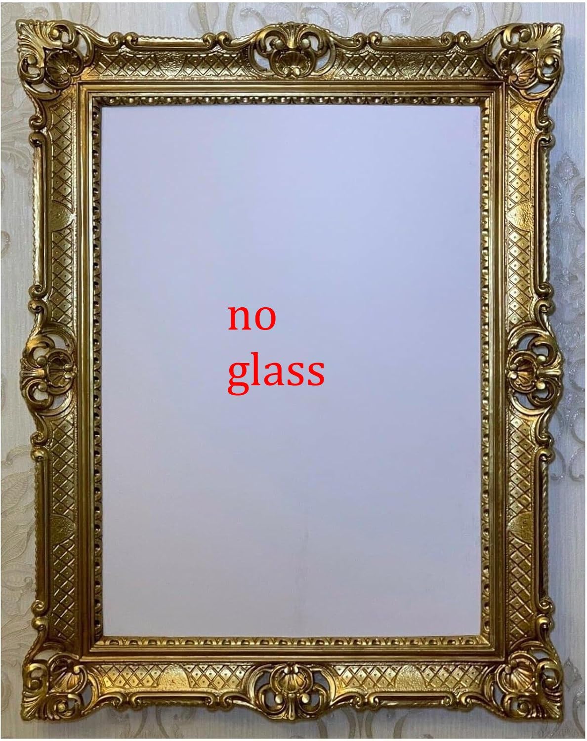 Generisch BILDERRAHMEN Barock 50x70 cm Prunk Rahmen Antik Fotorahmen 70x90 cm Gemälde Rahmen hochzeitsrahmen Werbetafel (Gold)