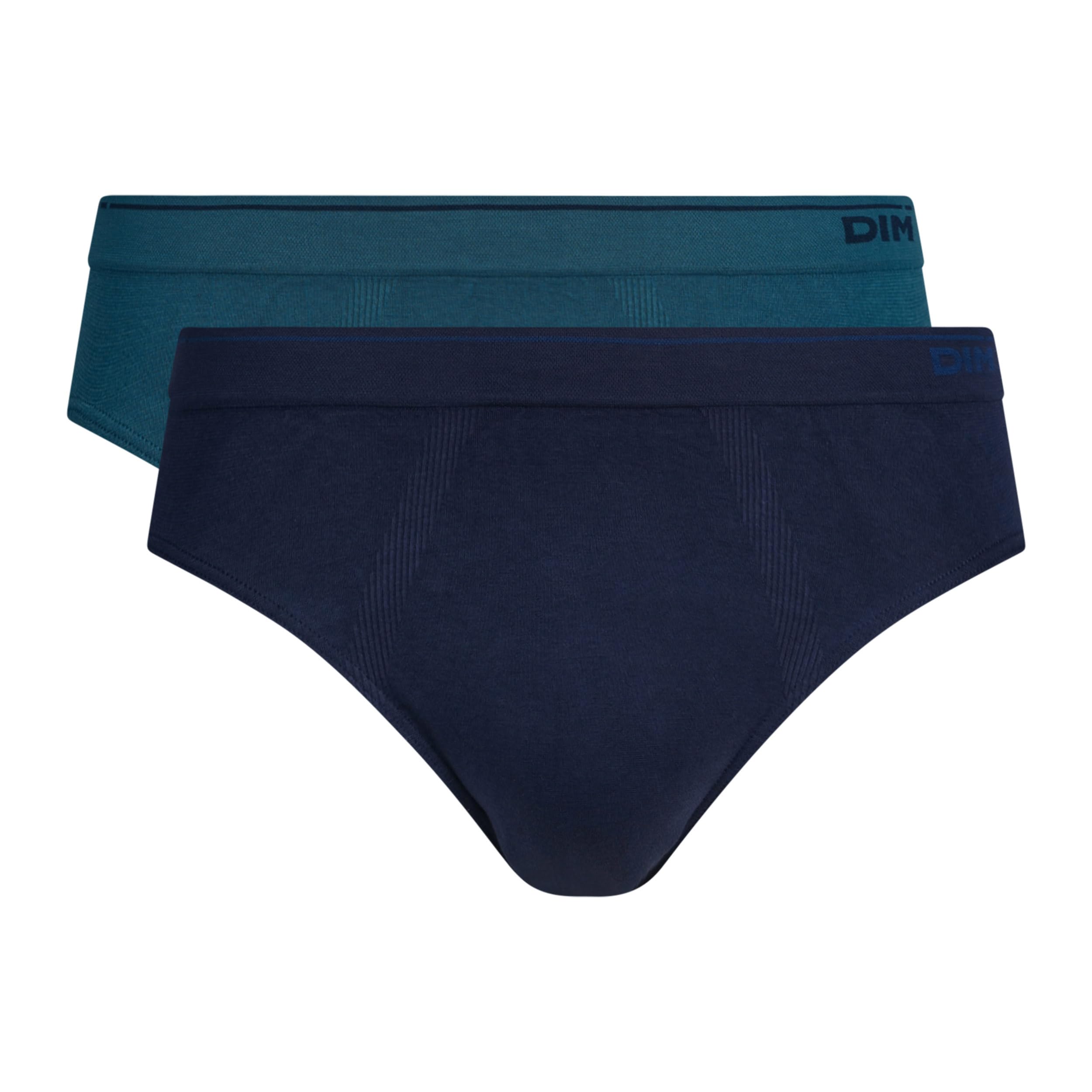 DIM Men's - Seamless Cotton x2 | Stretch Cotton Briefs | Invisible Finish | Everyday Comfort | Natural Support