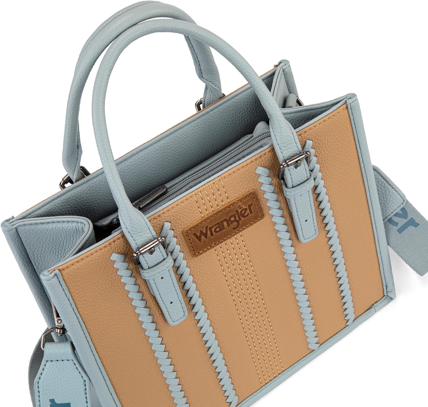 Montana West Wrangler Boho Tote Bag for Women Western Purse Retro Top Handle Satchel Handbag with Signature Strap